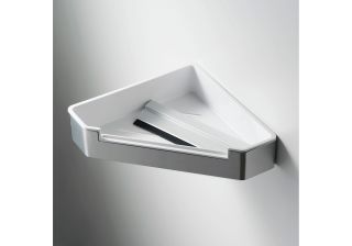 Полка для душа Aquatek AQ4976CR со стеклоочистителем хром